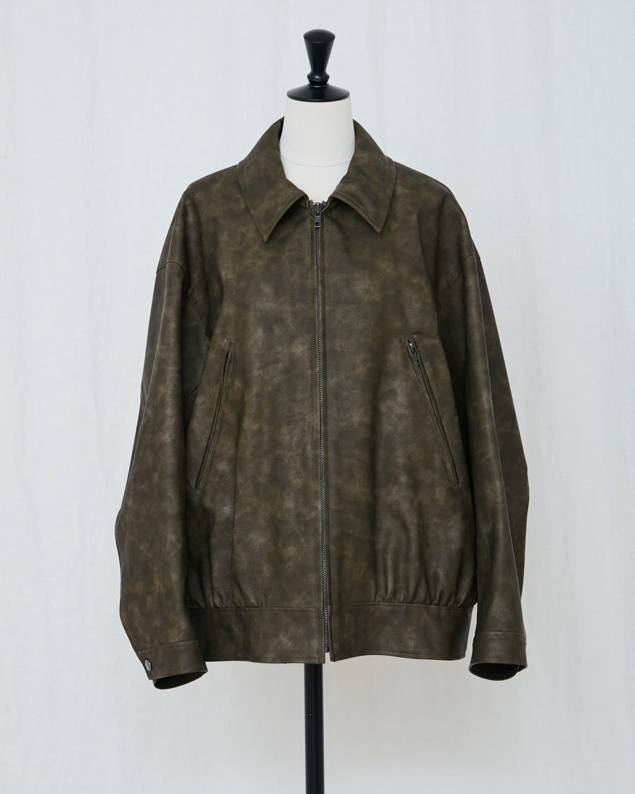 LEATHER BLOUSON