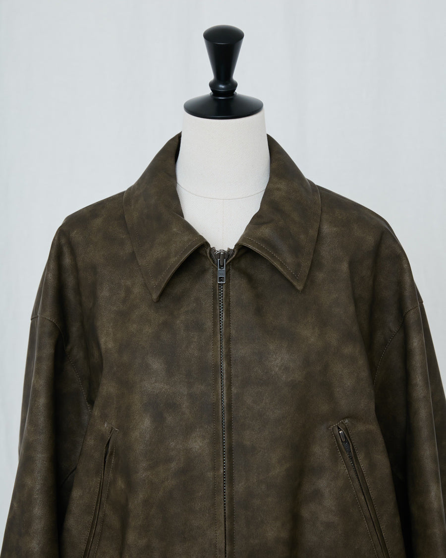 LEATHER BLOUSON