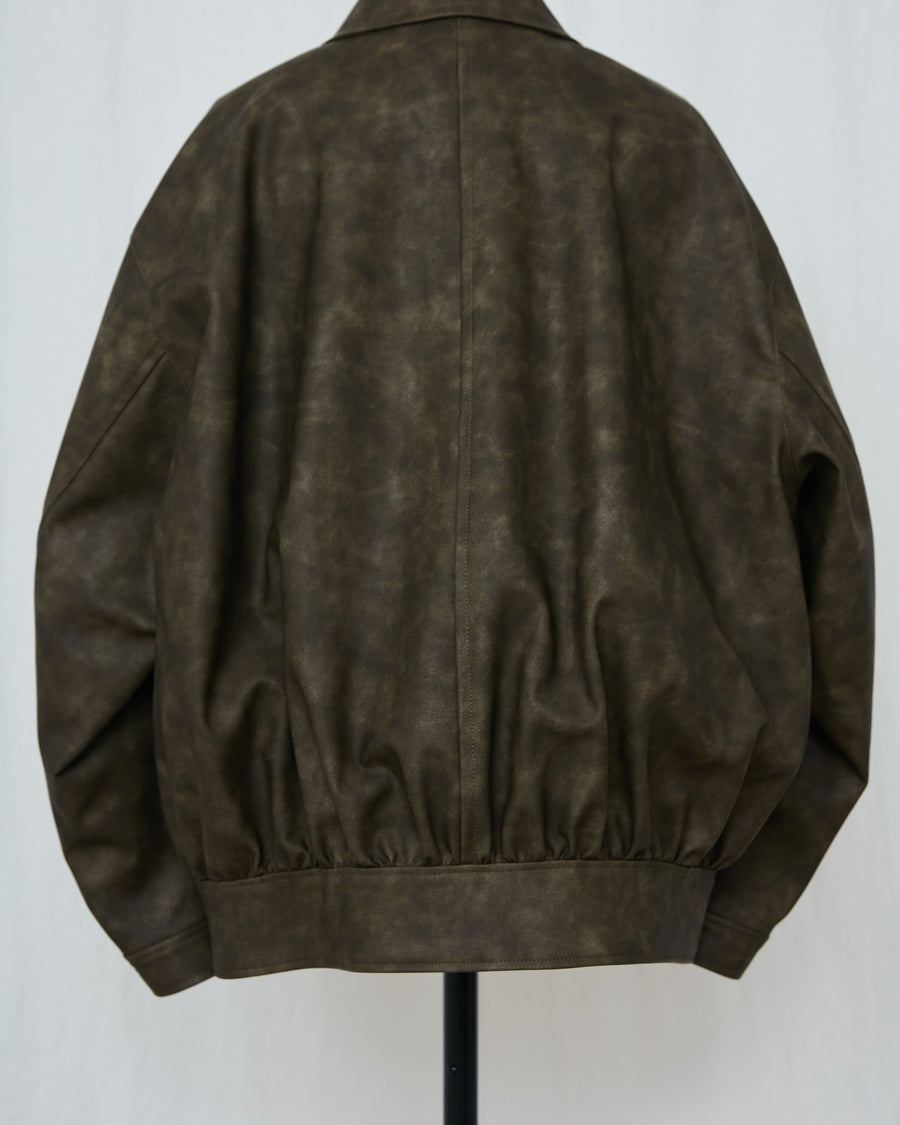 LEATHER BLOUSON